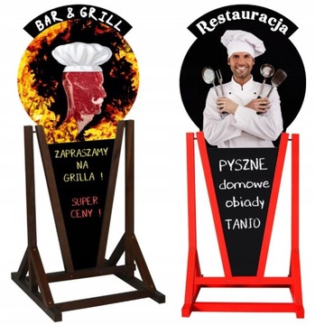 POTYKACZ WODOODPORNY STOJAK REKLAMOWY KUCHARZ RESTAURACJA