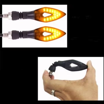 4x LED DIRECTION SIGNALS MOTORCYCLES QUAD FLASHING DYNAMIC FLASHERS
