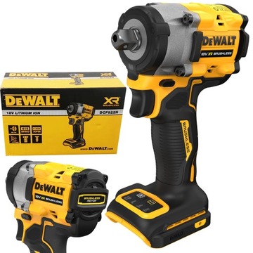 БЕСЩЕТОЧНЫЙ УДАРНЫЙ КЛЮЧ DEWALT 18 В 1/2 дюйма 406 Нм DCF922N Отвертка DEWALT