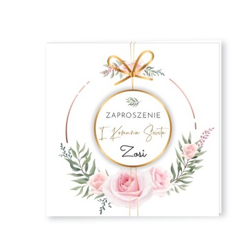 ZAPROSZENIA NA KOMUNIĘ PERSONALIZOWANE ZK10