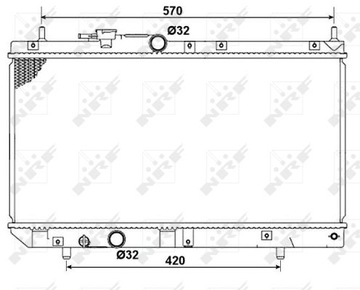 NRF 53277 CHLADIČ SYSTÉM CHLAZENÍ MOTORU