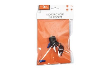 Мотоциклетная розетка с дисплеем 2 x USB 3.1A