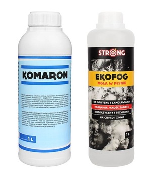 MOCNY OPRYSK KOMARON KOMARY KLESZCZE + NOŚNIK 1L