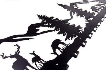 Wieszak ścienny na ubrania i klucze JELENIE na LEŚNEJ POLANIE XL 70 cm hit!