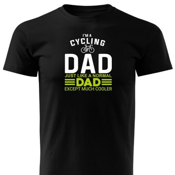 Koszulka T-shirt nadruk ROWEROWY TATA na prezent