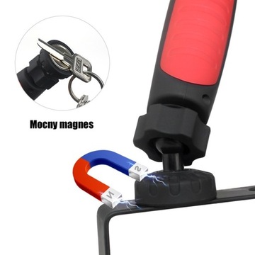 LATARKA LAMPA WARSZTATOWA COB LED MAGNES HAK USB