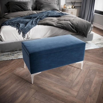 Скамейка, пуф, сиденье для хранения вещей, открывающийся ящик, багажник CANETTI CR - василек