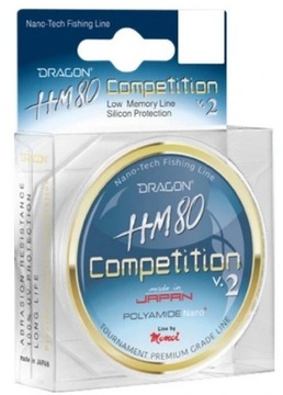Żyłka przypon DRAGON HM80 v.2 Competition 50m 0.089mm 1.42kg jasnoszara