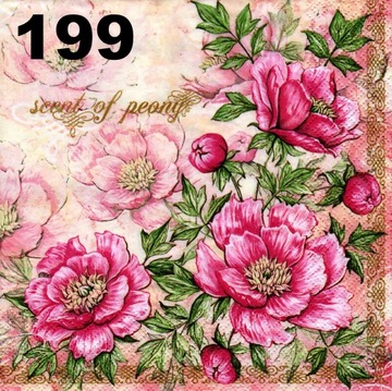 Serwetki do decoupage-1szt-PIWONIA-NR 199