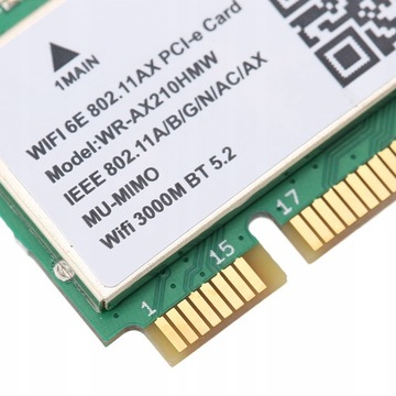 КАРТА WIFI AX210HMW 6250 2,4/5/6 ГГц WIN10