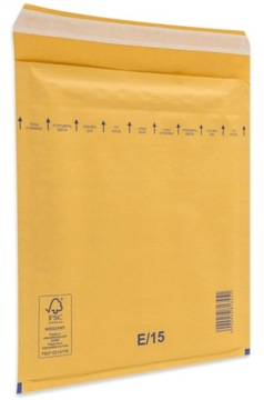 KOPERTY bąbelkowe E 15 E15 BRĄZOWE powietrzne 10sz