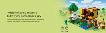 LEGO Minecraft 21241 Пчелиный улей + подарочный пакет