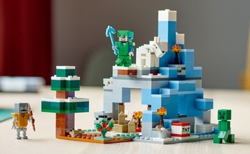 LEGO MINECRAFT СНЕЖНЫЕ ВЕРШКИ ДЛЯ ДЕТЕЙ БЛОКИ MINECRAFT В ПОДАРОК