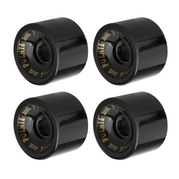 4x 70mm 82A Kółka do deskorolki Longboard Czarne