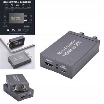 Конвертер 1080P HDMI в SDI 2 аудиовыхода SDI