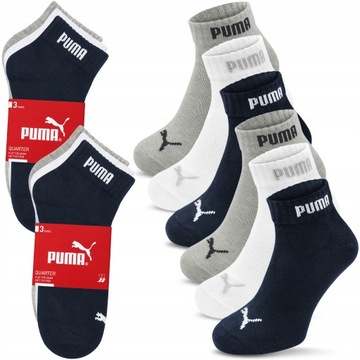 Skarpety Męskie PUMA Zakostki Bawełna Unisex 6-PAK