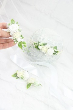 Набор для крещения с повязкой на голову и ремешком для обуви в стиле украшения