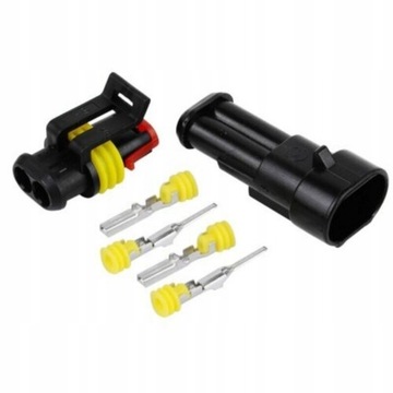 20 комплектов 2-контактных водонепроницаемых разъемов Superseal