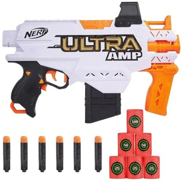 NERF ULTRA AMP KARABIN PISTOLET + BECZKI CELE