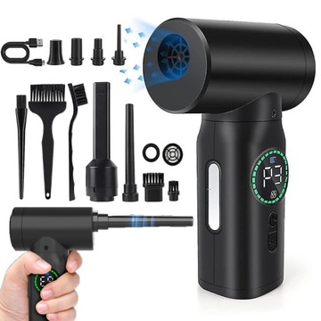 БЕСПРОВОДНОЙ ПОРТАТИВНЫЙ АВТОМОБИЛЬНЫЙ ПЫЛЕСОС С USB-ПЫЛЕСОСОМ И ВОЗДУХОДУВКОЙ 6000 МАЧ