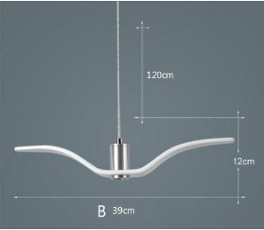 ЛЮСТРА СВЕТОДИОДНАЯ ПОДВЕСНАЯ СВЕТИЛЬНИК ЧАЙКА МОДЕРН (C)