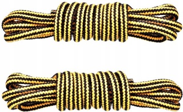 ŻÓŁTO-CZARNE SZNUROWADŁA TREKKINGOWE OUTDOOR 75 CM