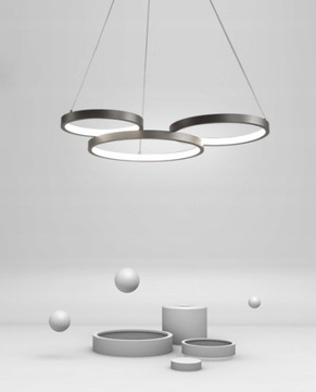 Подвесной светильник ОСЛО, кольцевая светодиодная люстра, круг, 46Вт