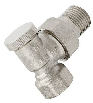 ZAWÓR GRZEJNIKOWY ODCINAJĄCY KĄTOWY 1/2'' POWROTNY