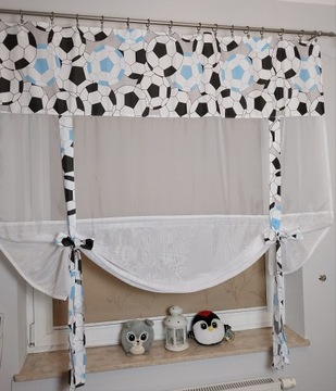 Roleta panel piłka nożna niebieska