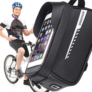 ВОДОНЕПРОНИЦАЕМАЯ ВЕЛОСИПЕДНАЯ СУМКА, САНИТАРНАЯ РУЧКА, ОКНО ДЛЯ ТЕЛЕФОНА, ДЕРЖАТЕЛЬ РАМКЫ