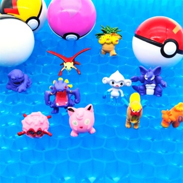 12шт. ИГРУШКА-ФИГУРА POKEMON POKEBALL + ФИГУРКА