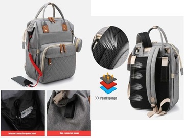 РЮКЗАК ДЛЯ МАТЕРИ, СУМКА-ОРГАНИЗАТОР, ПЕНАЛАЛ, КРОВАТЬ, ВМЕСТИТЕЛЬНАЯ СУМКА для КОЛЯСКИ