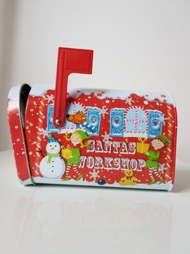 Skrzynka Pocztowa Metalowa Boże Narodzenie Prezent