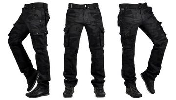 it096-1 г. 42 РАБОЧИЕ БРЮКИ-КАРГО, СВОБОДНЫЙ ПОЯС, КАМУФЛЯЖНЫЙ.