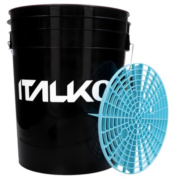 WIADRO DO MYCIA SAMOCHODU AUTA CZARNE Z SEPARATOREM DETAILING 20L
