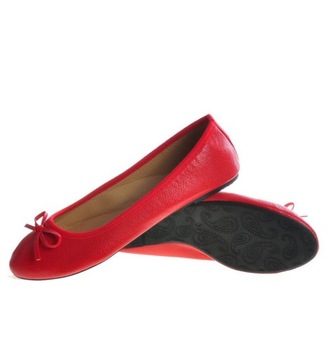 KLASYCZNE DAMSKIE BALERINKI Z KOKARDKĄ 4510 37