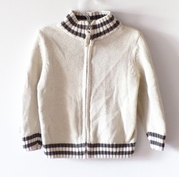 Sweter na zamek CHŁOPIĘCY Ciepły Kołnierzyk roz. 80-86 cm A1806