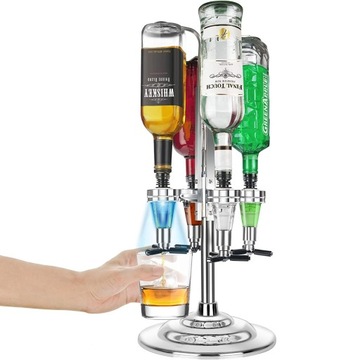 DOZOWNIK NALEWAK DO ALKOHOLU LED DYSTRYBUTOR WÓDKI PREZENT DLA TATY, FACETA