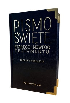 Biblia Tysiąclecia Format Oazowy eko skóra - okucia