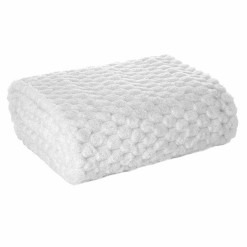 NARZUTA FLANO z EFEKTEM 3D BIAŁY 200x220 MIĘKKA GRUBA