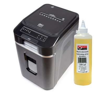 Niszczarka z automatycznym podajnikiem OPUS AS2210C AF 4x20mm + gratis olej