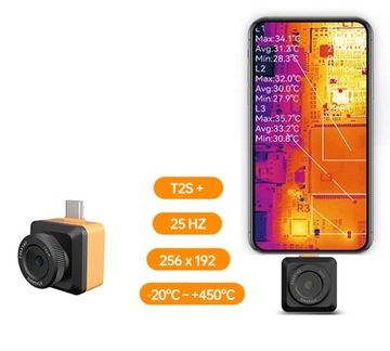 Тепловизионная камера InfiRay T2S+ 256X192 -20-450C 25HZ