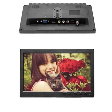 Автомобильный телевизор 12 В HD CCTV HDMI BNC AV VGA 10,1-дюймовый монитор + подставка