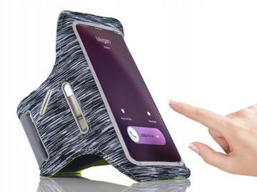 ZESTAW ETUI OPASKA NA RAMIĘ RĘKĘ DO TELEFONU Z SŁUCHAWKAMI BLUETOOTH