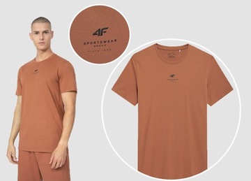 4F KOSZULKA MĘSKA SPORTOWA T-SHIRT BAWEŁNIANY