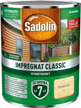 SADOLIN CLASSIC IMPREGNAT 0,75L BEZBARWNY