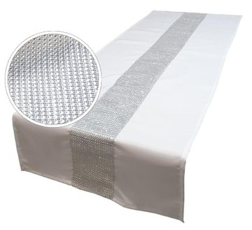 BIEŻNIK BIAŁY NA STÓŁ 40x140 OBRUS WYBÓR KOLORÓW