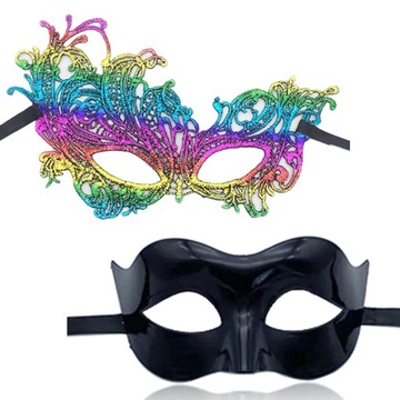 2 szt. Masquerade z elastycznym paskiem w kolorze