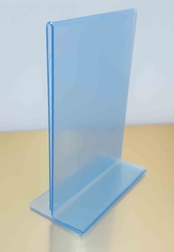 Stojak Plexi typ T A6 menu ulotka dwustronny