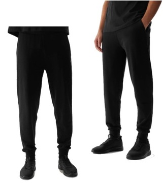 Męskie spodnie dresowe 4F TROM603 20S czarny L